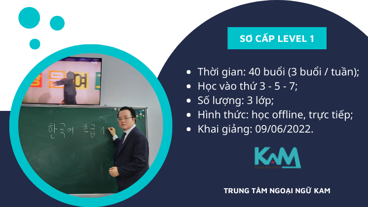 LỚP TIẾNG HÀN SƠ CẤP 2