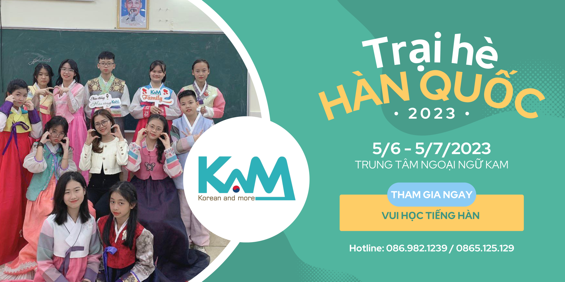 TUYỂN SINH KHÓA TRẠI HÈ - HAPPY KOREAN SUMMER 2023